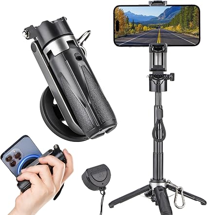 Mini MagSafe Phone Tripod & Selfie Stick - حامل ثلاثي صغير وعصا سيلفي للهواتف