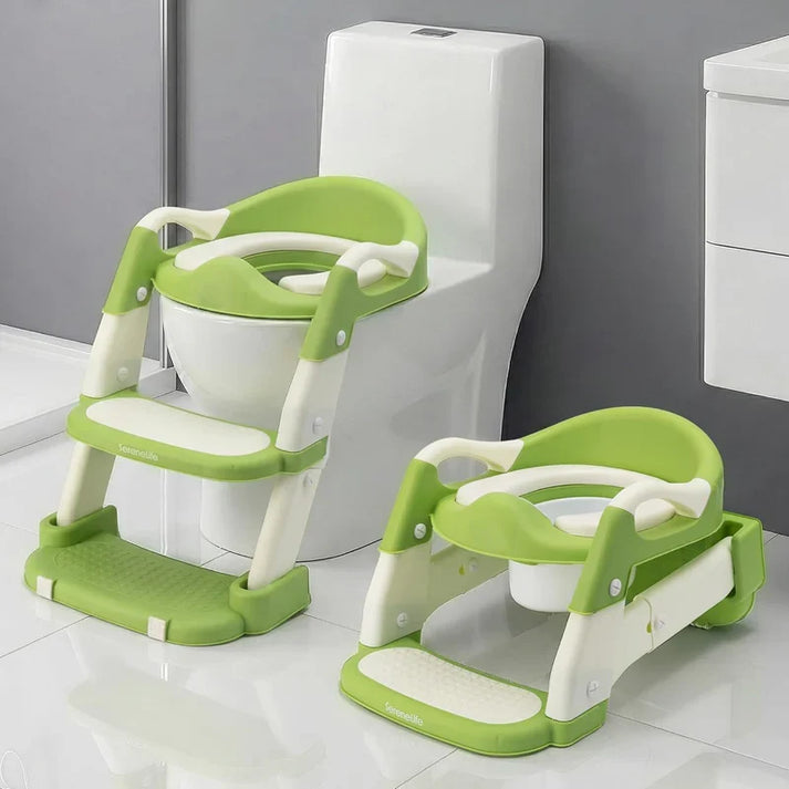 2-in-1 Toddler Potty Training Seat for babies with Step Stool Ladder