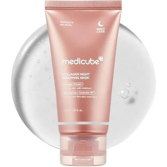 Collagen Glow Overnight Wrapping Mask - قناع الكولاجين الليلي المعزز للإشراق والمغلف للبشرة