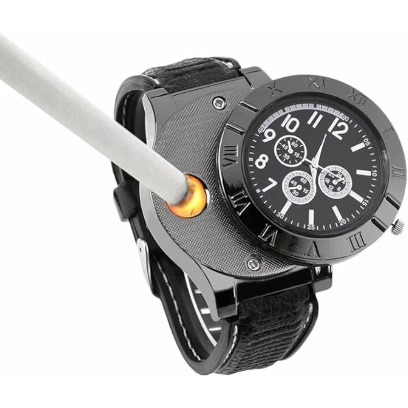 Men's Military USB Lighter Watch